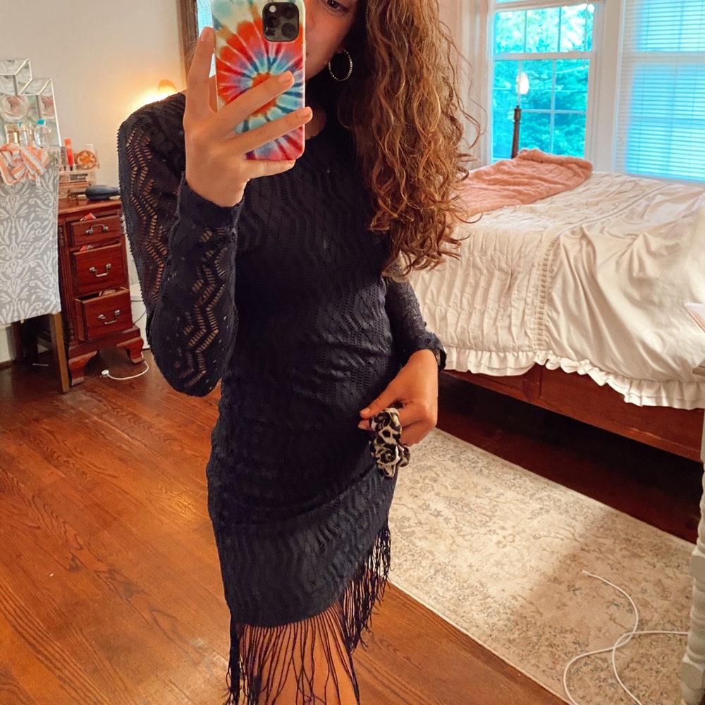 Navy party dress
